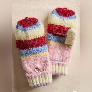 NEW* Free People Super Stripe Pop Top Mittens